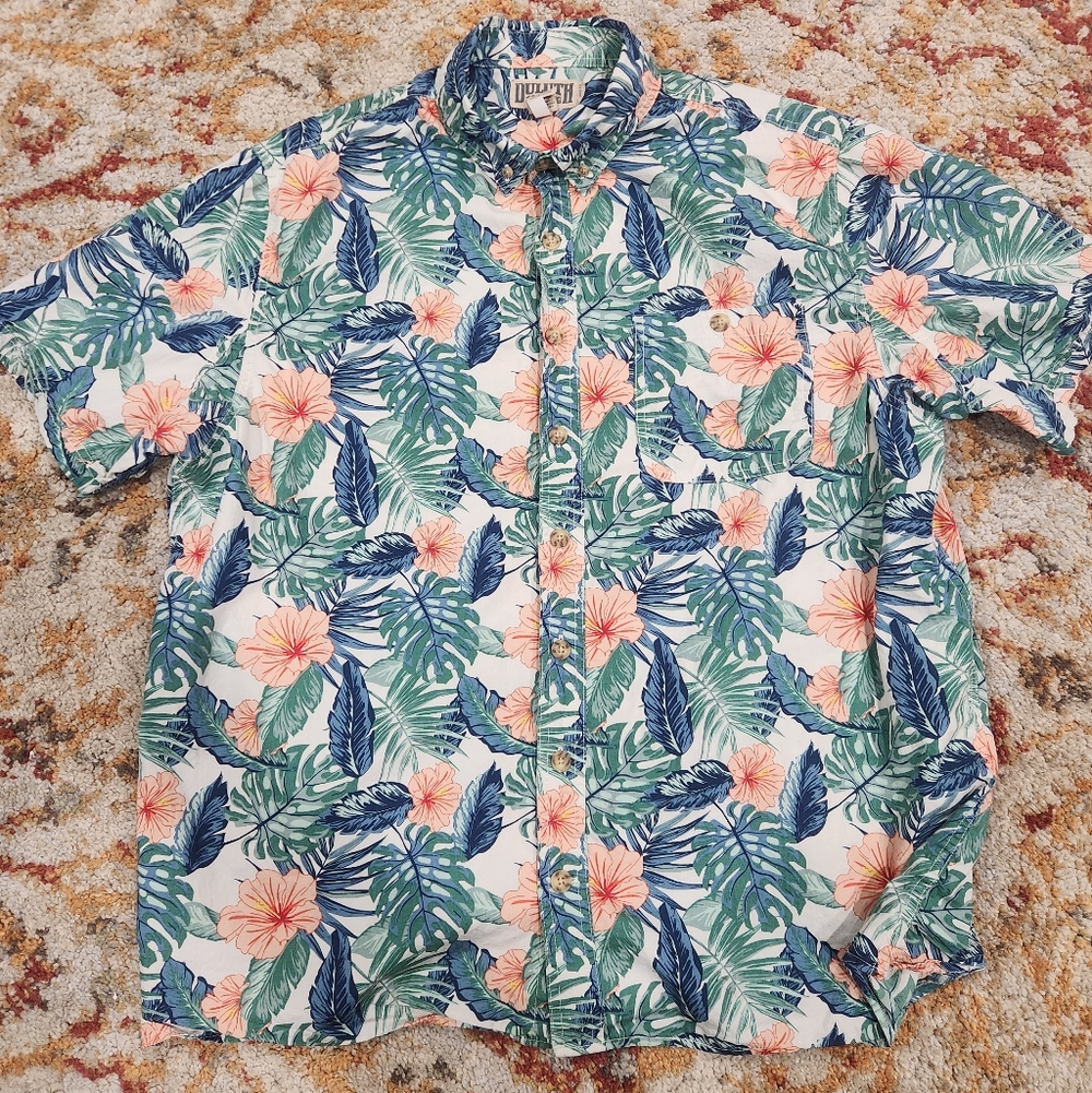 Duluth Trading Co. Hawaiian Shirt XLT